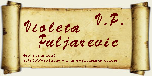 Violeta Puljarević vizit kartica